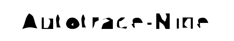 Autotrace-Nine font preview