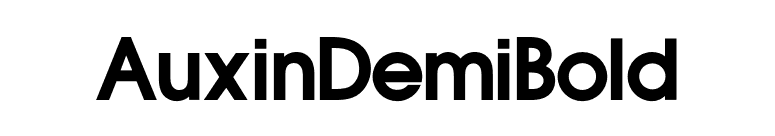 AuxinDemiBold font preview