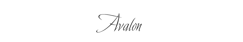 Avalon font preview