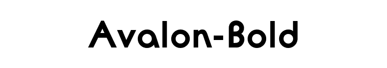Avalon-Bold font preview