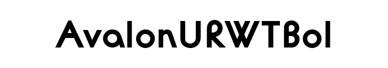 AvalonURWTBol font preview