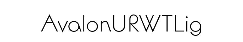 AvalonURWTLig font preview