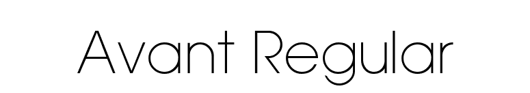 Avant Regular font preview