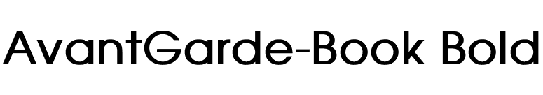 AvantGarde-Book Bold font preview