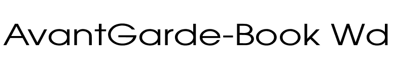 AvantGarde-Book Wd font preview