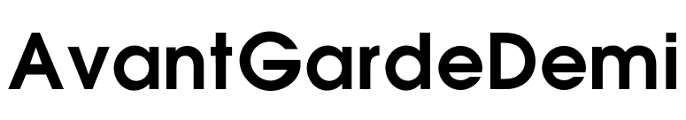 AvantGardeDemi font preview