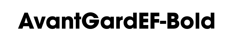 AvantGardEF-Bold font preview