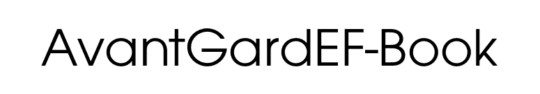 AvantGardEF-Book font preview