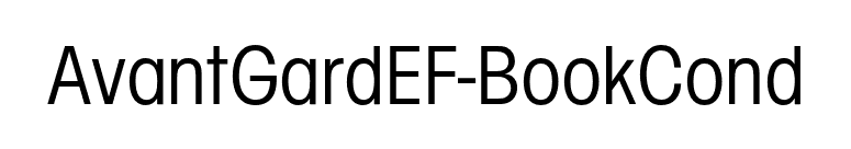 AvantGardEF-BookCond font preview