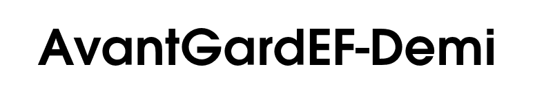 AvantGardEF-Demi font preview