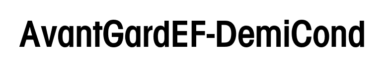 AvantGardEF-DemiCond font preview