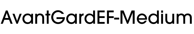 AvantGardEF-Medium font preview