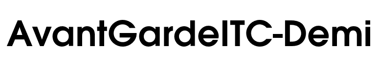 AvantGardeITC-Demi font preview