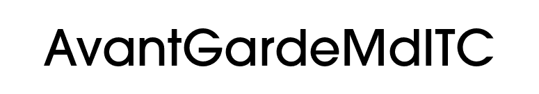 AvantGardeMdITC font preview