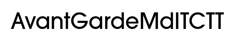 AvantGardeMdITCTT font preview