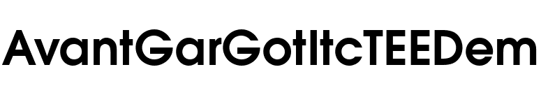 AvantGarGotItcTEEDem font preview