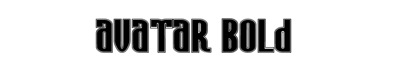 Avatar Bold font preview