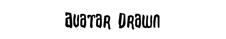 Avatar Drawn font preview