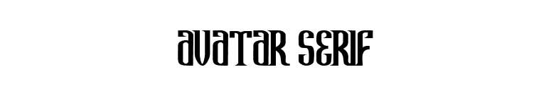 Avatar Serif font preview