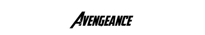 Avengeance font preview