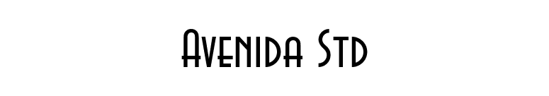 Avenida Std font preview