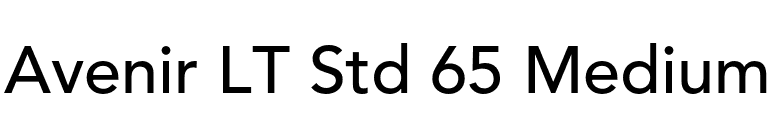 Avenir LT Std 65 Medium font preview