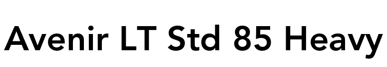 Avenir LT Std 85 Heavy font preview