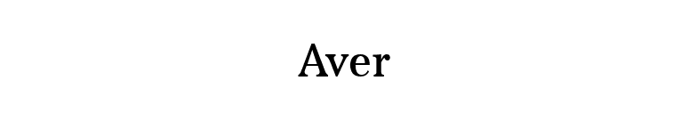 Aver font preview