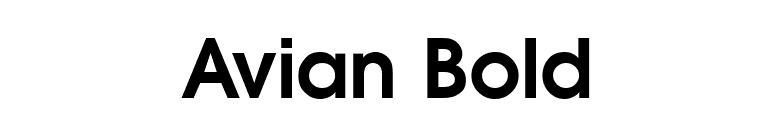 Avian Bold font preview
