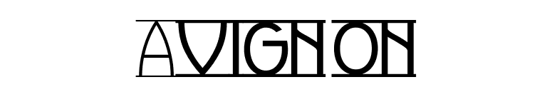 Avignon font preview