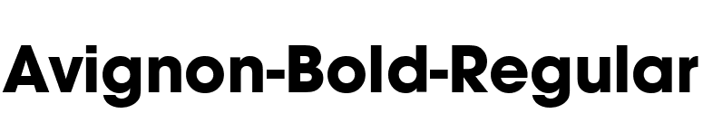 Avignon-Bold-Regular font preview