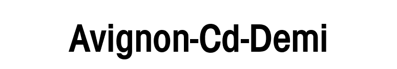 Avignon-Cd-Demi font preview