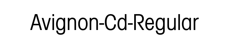 Avignon-Cd-Regular font preview
