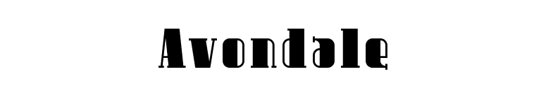 Avondale font preview