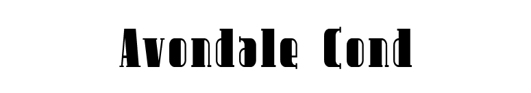 Avondale Cond font preview