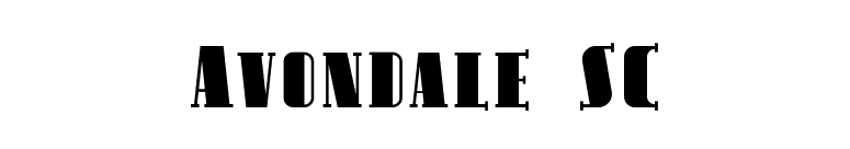 Avondale SC font preview