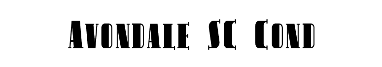Avondale SC Cond font preview