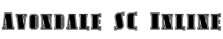 Avondale SC Inline font preview