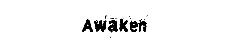 Awaken font preview