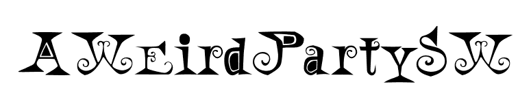 AWeirdPartySW font preview