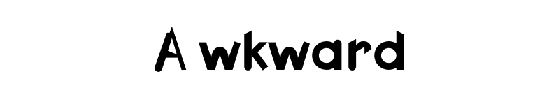 Awkward font preview
