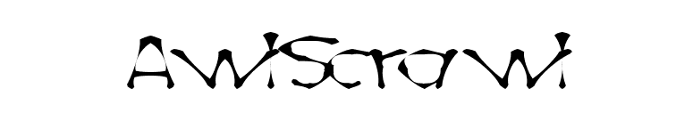 AwlScrawl font preview