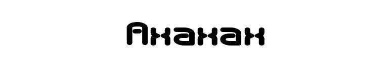 Axaxax font preview