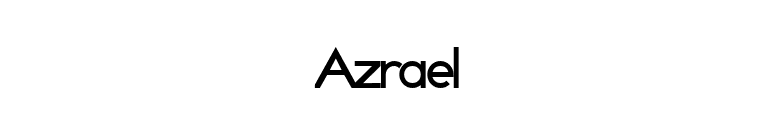 Azrael font preview
