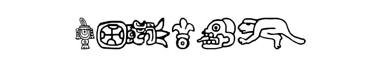 aztec font preview