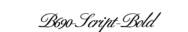 B690-Script-Bold font preview