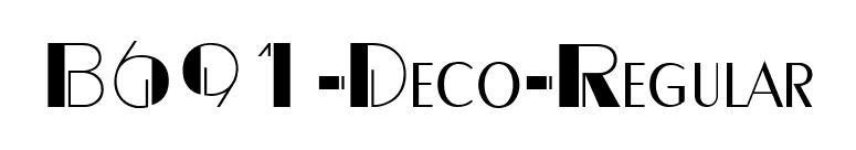 B691-Deco-Regular font preview