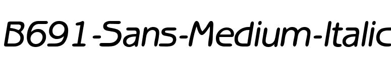 B691-Sans-Medium-Italic font preview