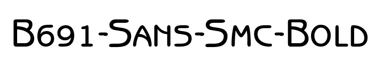 B691-Sans-Smc-Bold font preview