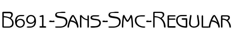 B691-Sans-Smc-Regular font preview